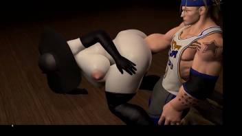 3D VR animation hentai video game  Virt a Mate anime cartoon. Fat Lady Alsina Dimitrescu, having tried anal fisting, decided to find out what real pain is, and invited an American football player with huge fists to visit.