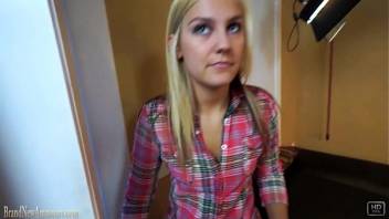 Amateur girl Bailey fucked POV on casting couch
